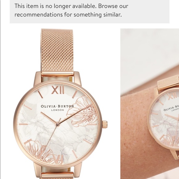 Olivia Burton Rose Gold Floral Watch main image 5